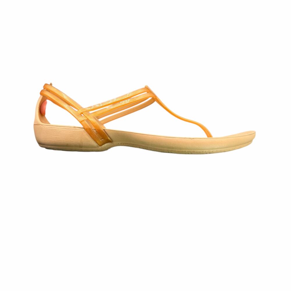 Crocs Women’s Strappy Sandals Tan Nude W 9 Comfort Summer Shoes - Picture 7 of 9